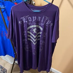 Mens express purple graphic tee size Xl